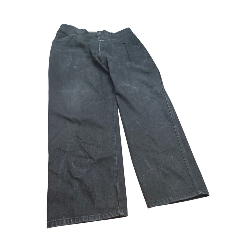 Marithe Francois Girbaud Jeans Mens 40M Black Wide Leg Baggy Denim Y2K
